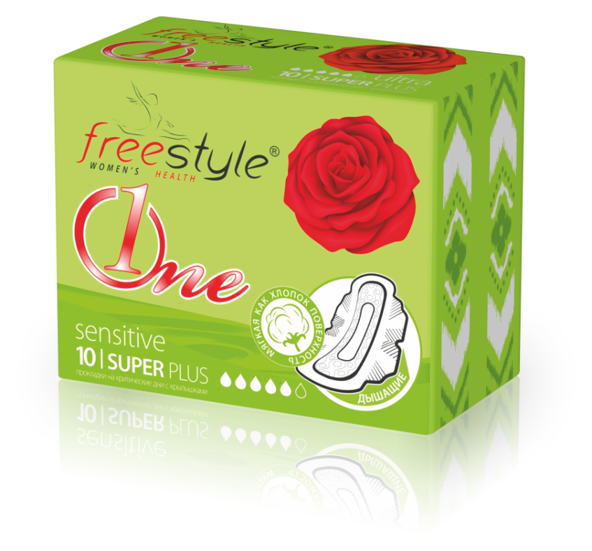 Прокладки женские гигиенические Free Style ультра ONE sensitive (жгп) №10