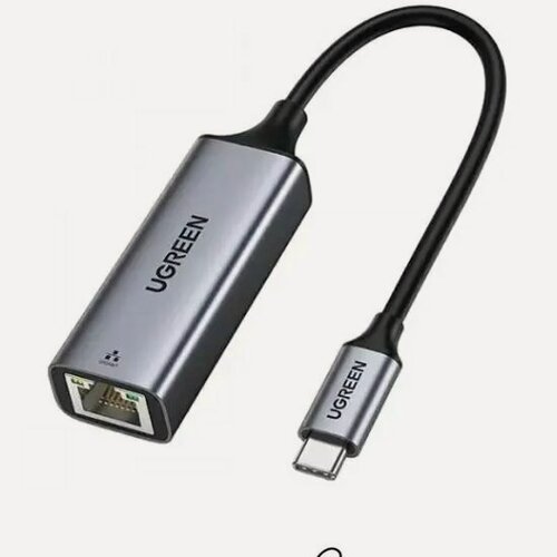 Изображение товара Сетевой адаптер Ugreen USB-C 3.1-LAN RJ45, 1G, черный(50737)