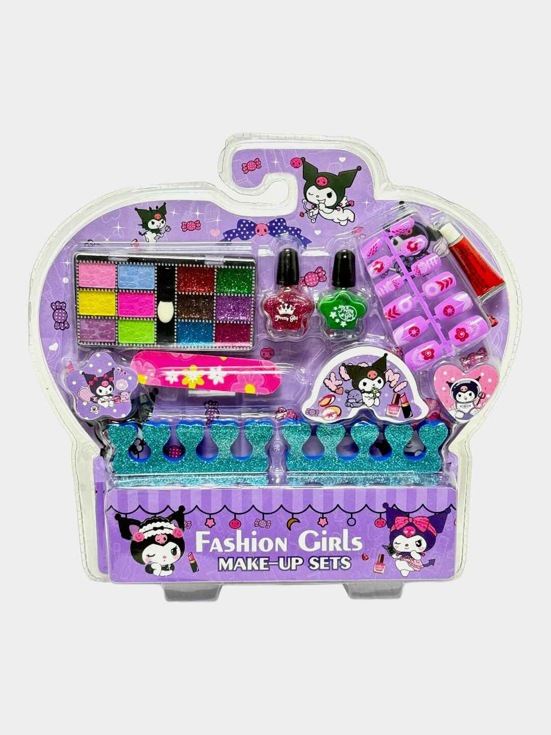 Детский набор косметики Куроми, Макияж и лаки для ногтей, Для девочек от 5 лет, Безопасные гипоаллергенные компоненты Код. 24963