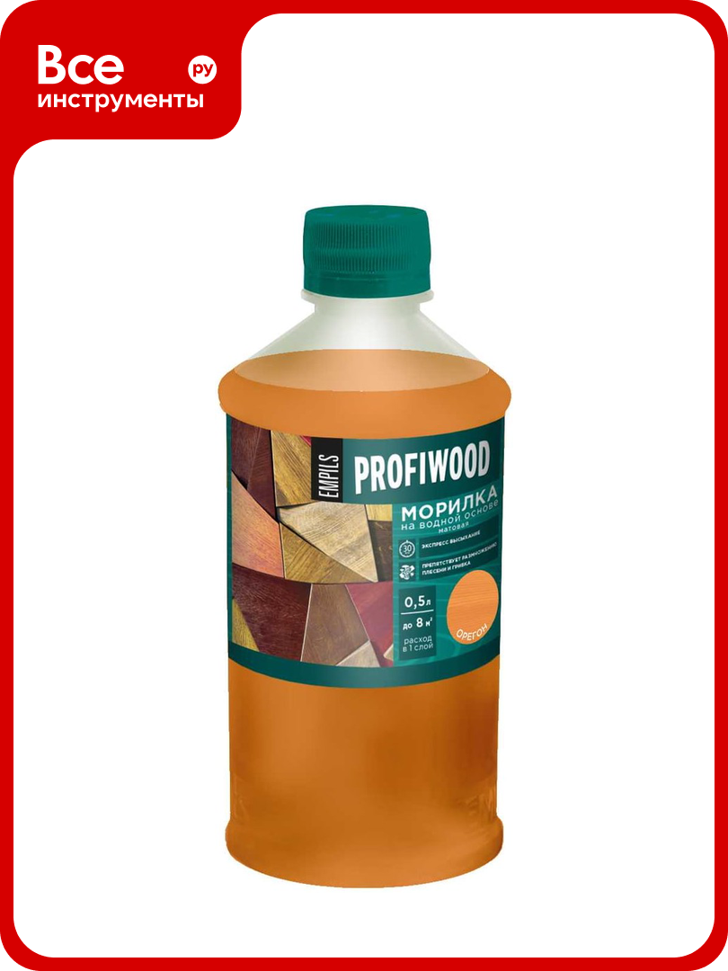 Морилка Profiwood на водной основе орегон 0.5 кг 67688