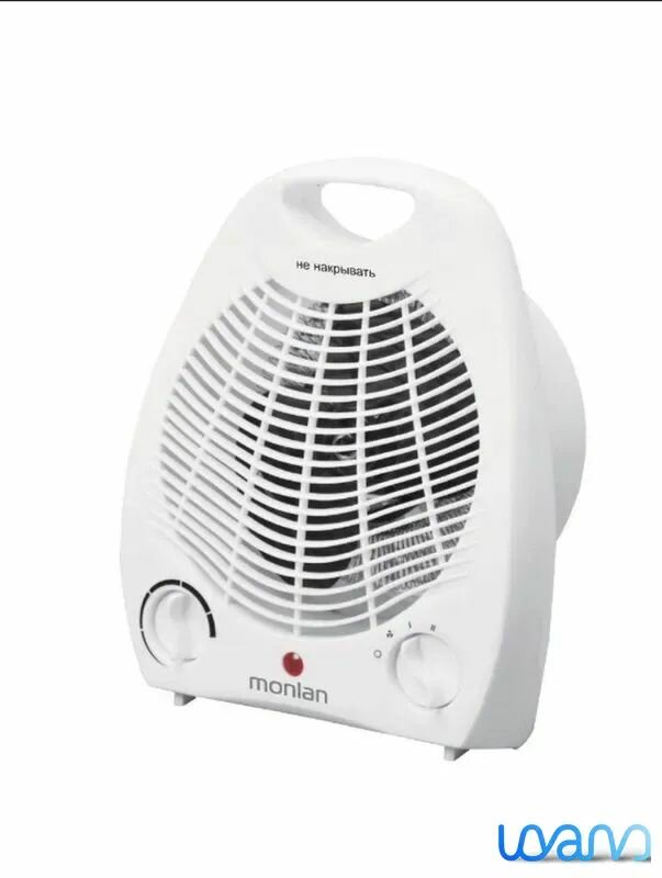 Обогреватель / Тепловентилятор спиральный электрический с механическим термостатом 2000 Вт