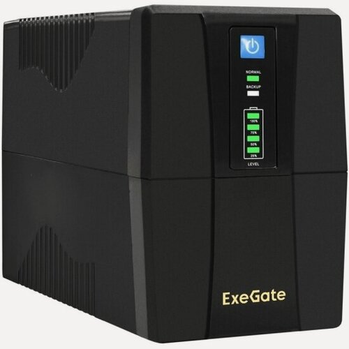 Изображение товара Источники бесперебойного питания Exegate Power Back BNB-1000. LED. AVR.4C13. RJ. USB 1000VA/550W