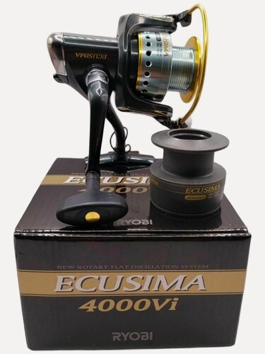 Изображение товара Катушка Ryobi Ecusima 4000 VI универсальная безынерционная катушка с передним фрикционом и 4+1 подшипниками для спиннинга, фидера и донной ловли