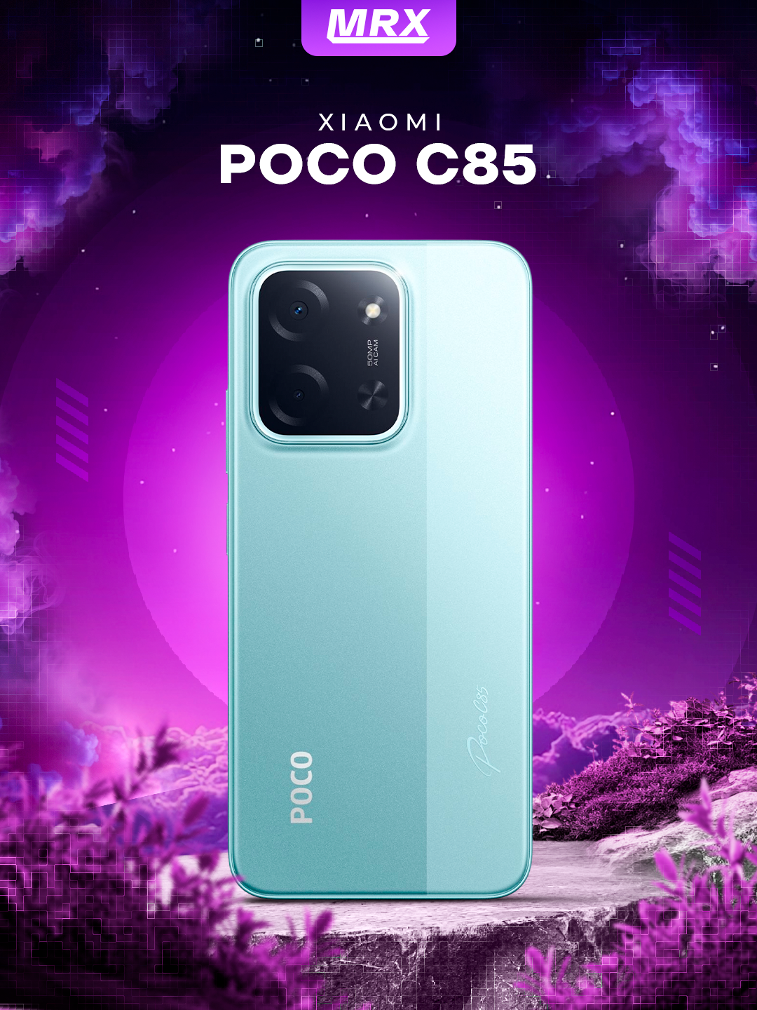 Смартфон POCO C85 6/128GB – 6.9" экран 120 Гц, 6000 мА·ч, 50 Мп Green
