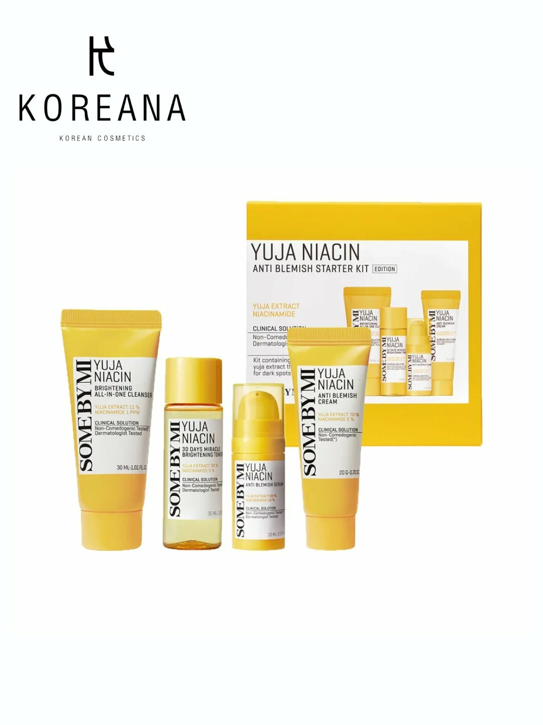 Набор миниатюр для осветления кожи Some By Mi Yuja Niacin Anti Blemish Starter Kit Edition