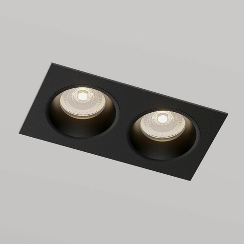 Изображение товара Встраиваемый точечный светильник Elektrostandard Andi 15700/02 GU10, 50*2 Вт, черный