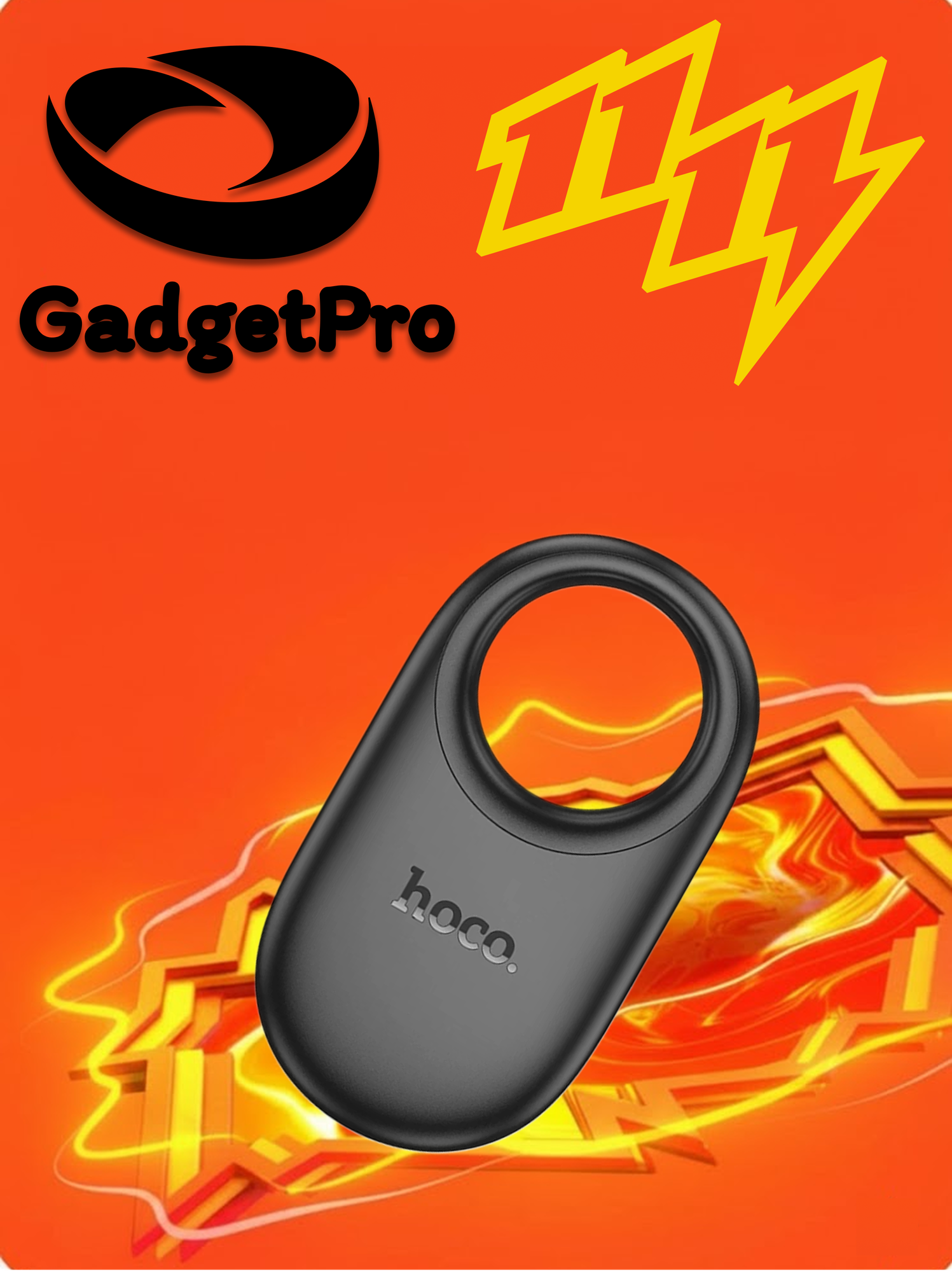 GPS трекер Hoco E94 GPS: компактный и надежный GPS-маячок для отслеживания, черный.