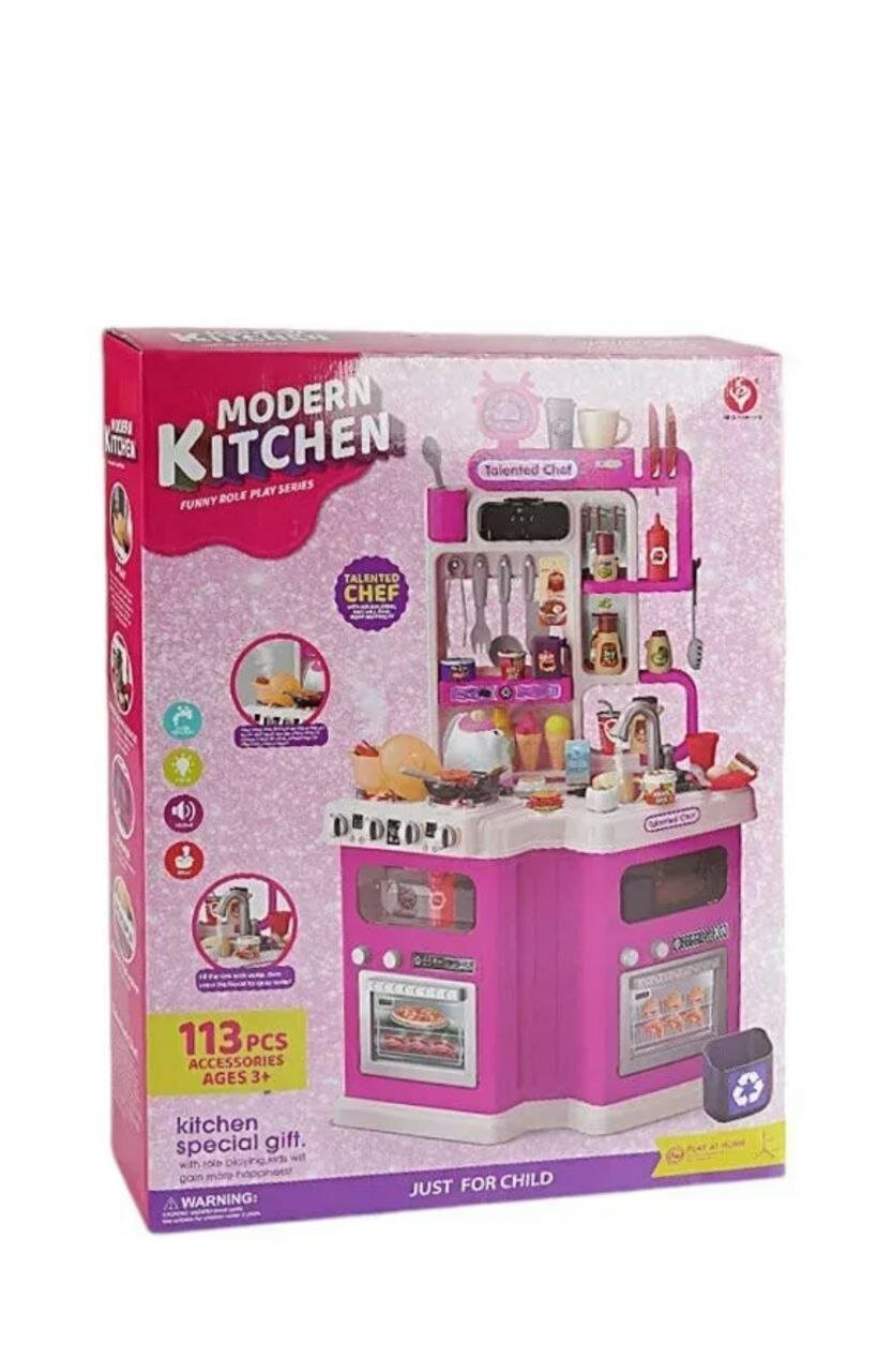 Игровая кухня "Talented Chef", со звуком и водой, высота 78-92 см, от 95-113 аксессуара