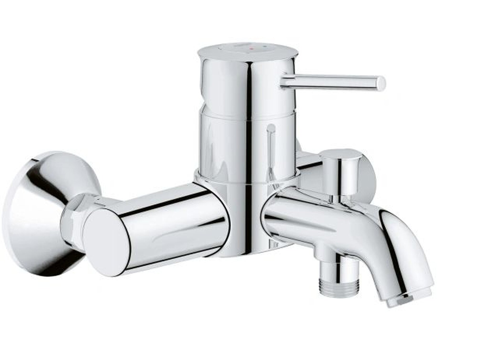 Смеситель для ванны GROHE Start Classic 23787000 настенный металлический рычаг хром