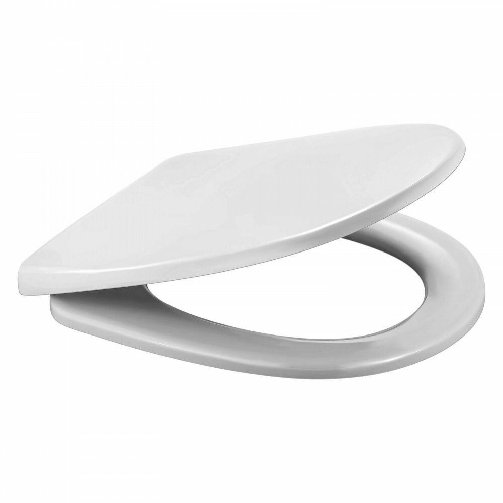DUROPLAST Крышка-сиденье с микролифтом для унитаза UNO SO белая петли хром