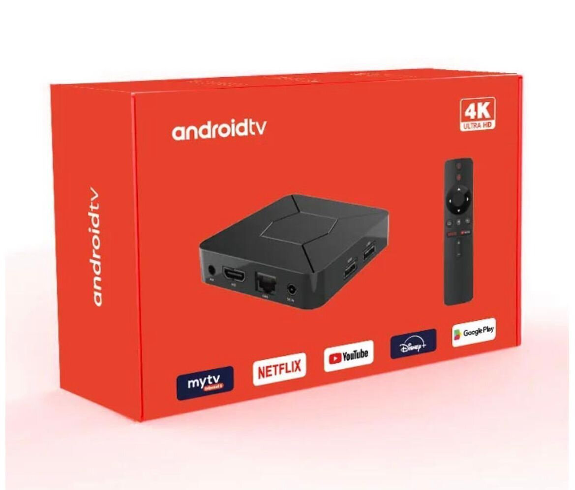 Q5 Android TV Box, мультимедийная приставка с Wi-Fi и пультом — фото 1