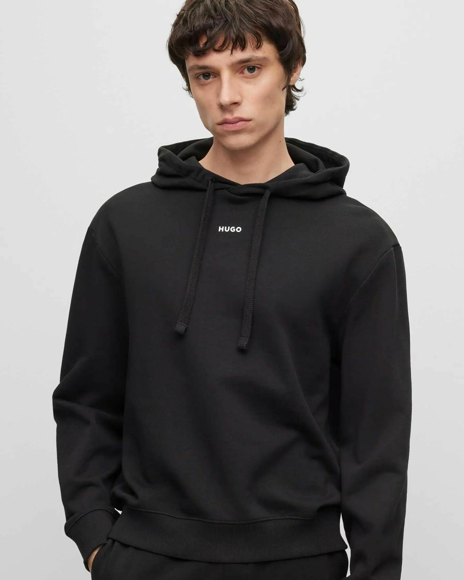 Худи HUGO Dapo, размер 2XL, , черный