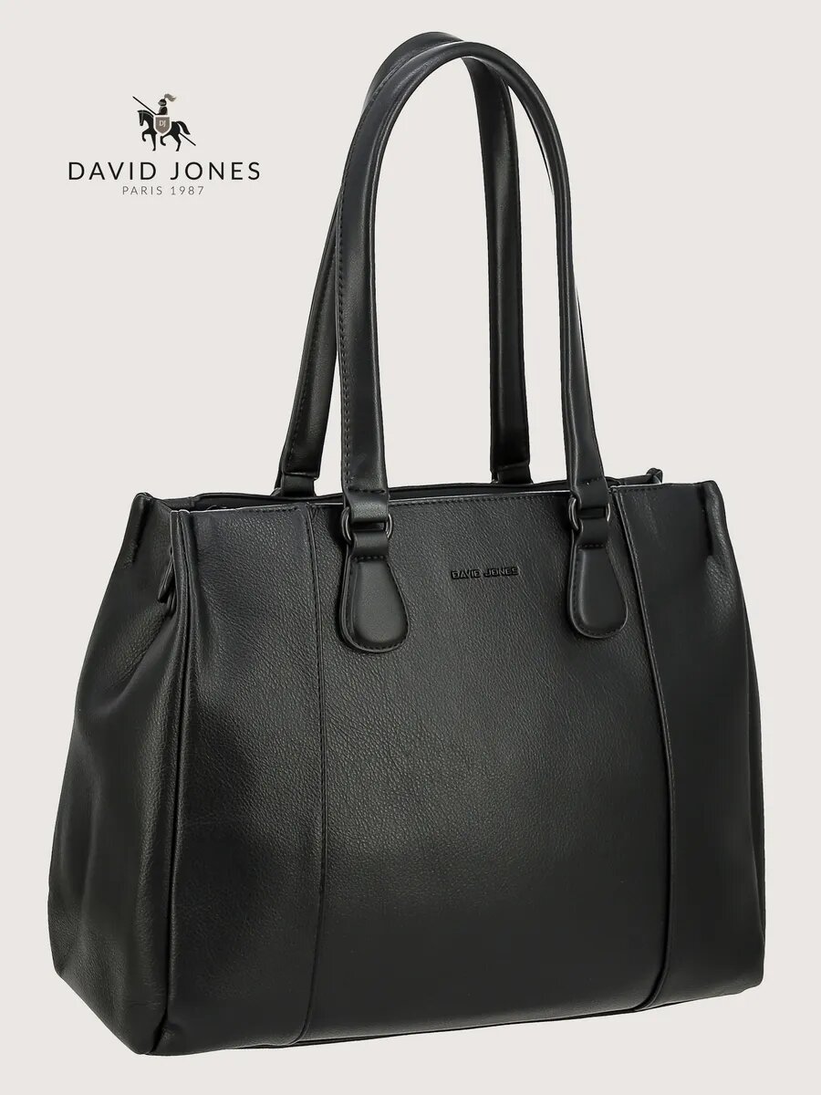 Сумка тоут DAVID JONES, черный — фото 1
