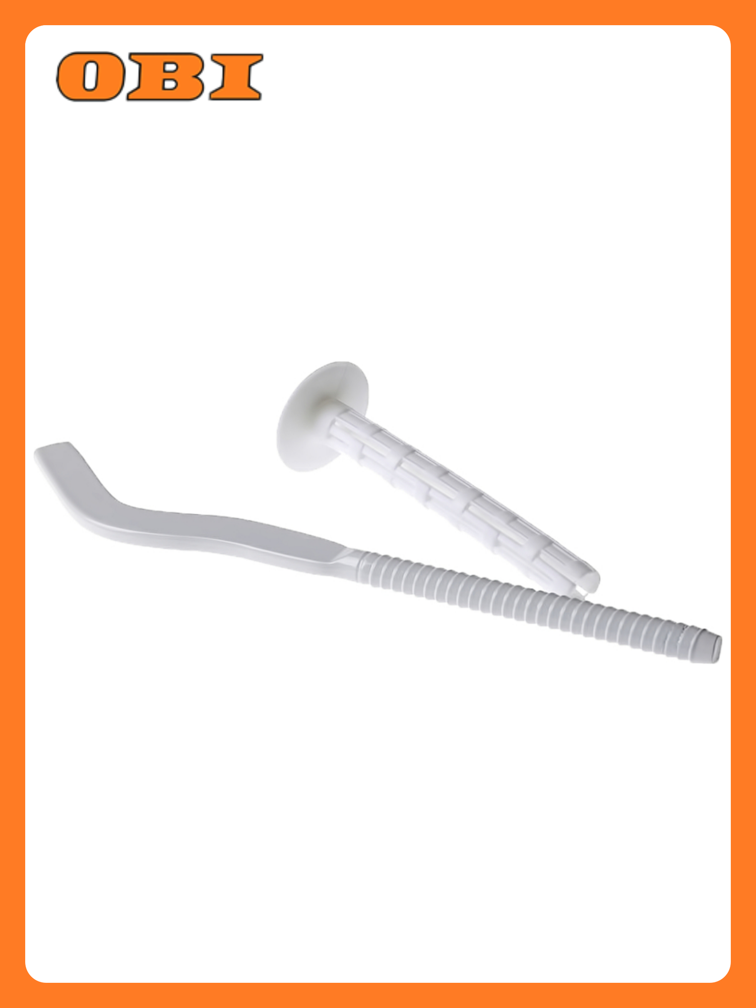 Кронштейн для радиатора MPF c дюбилем диаметром 7 х 180 мм белый сплющенный Т6.3