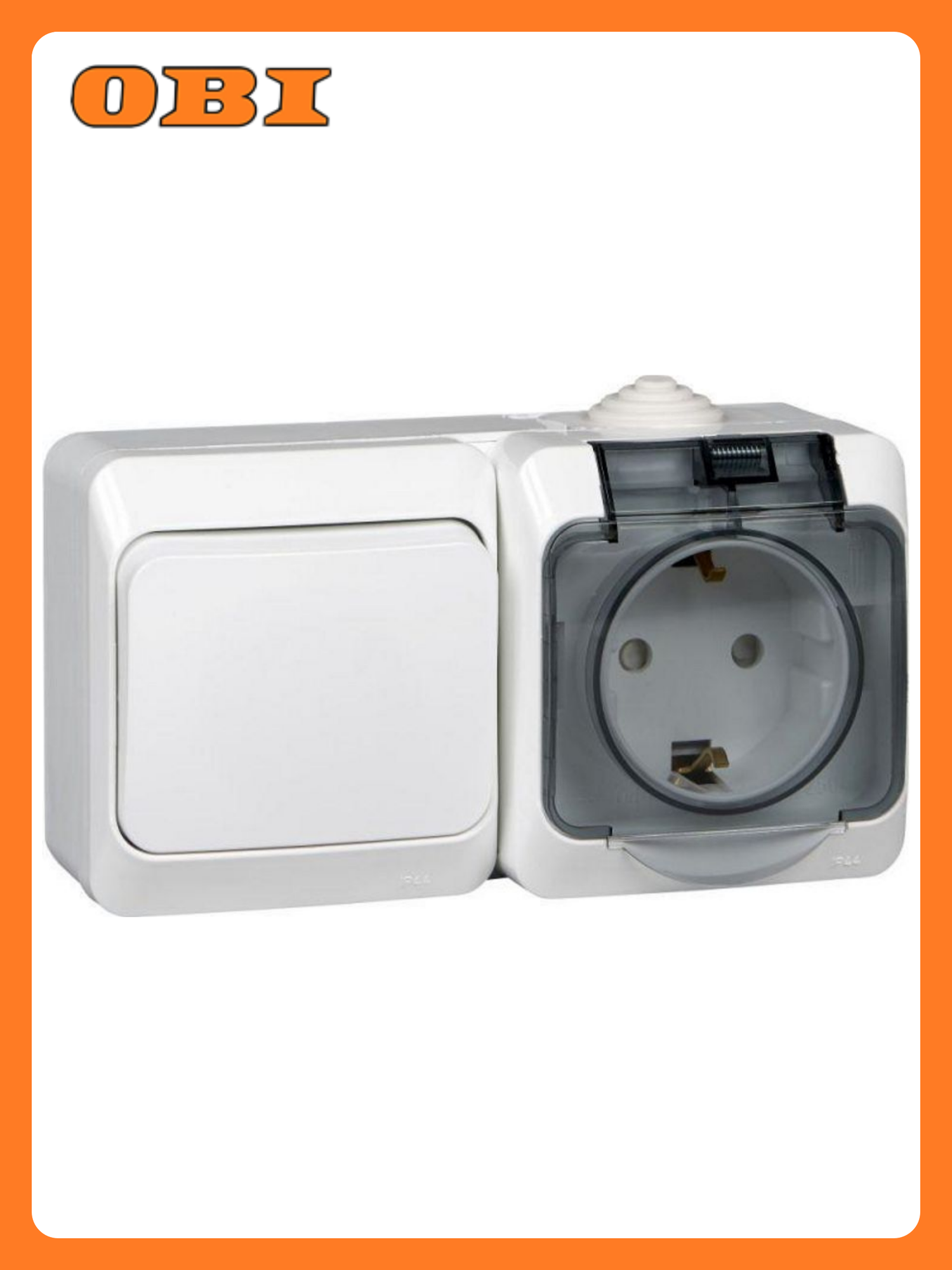 Розетка Systeme Electric Этюд BPA16-241B IP44 белая пластик