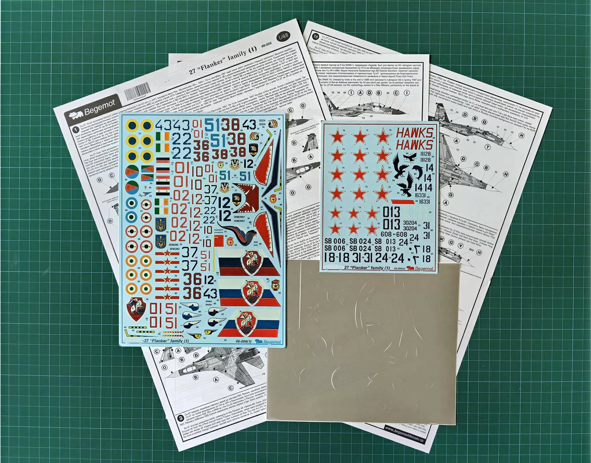 Декаль C_ухо_й С_у-27 часть 1. Масштаб 1:48 — фото 1