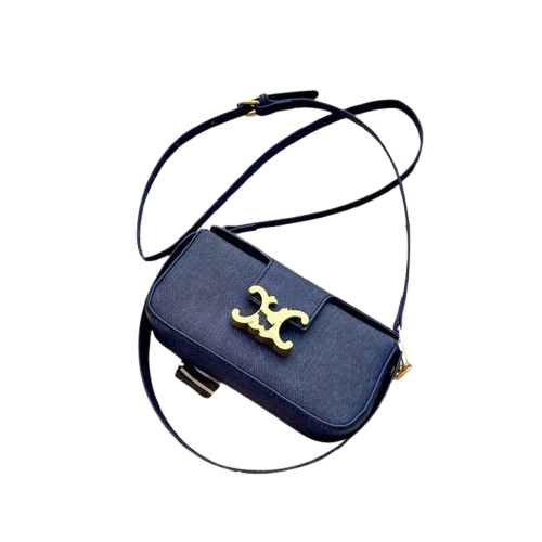 Сумка багет , серый — фото 1