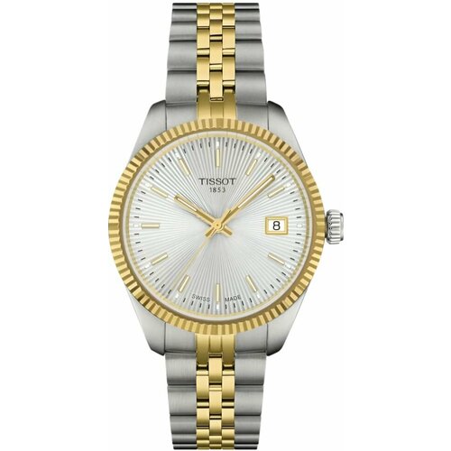 фото Наручные часы tissot, серебристый/золотистый