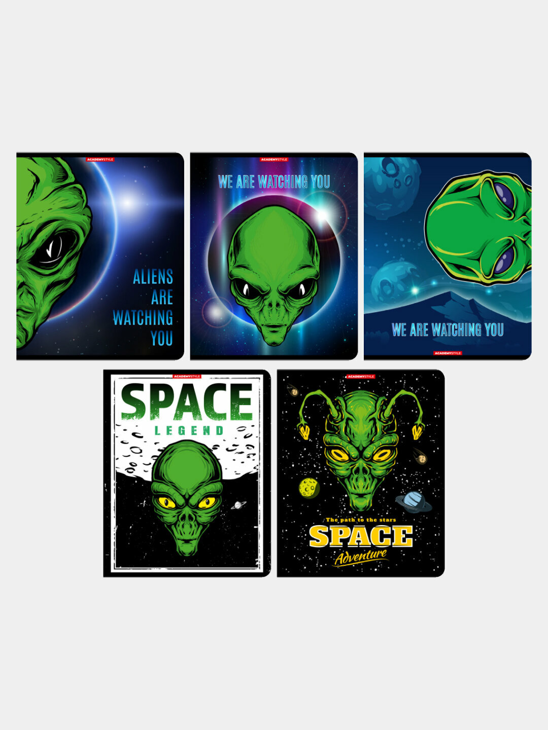 Тетрадь Чужой, 48 листов, А5, клетка, 5 шт