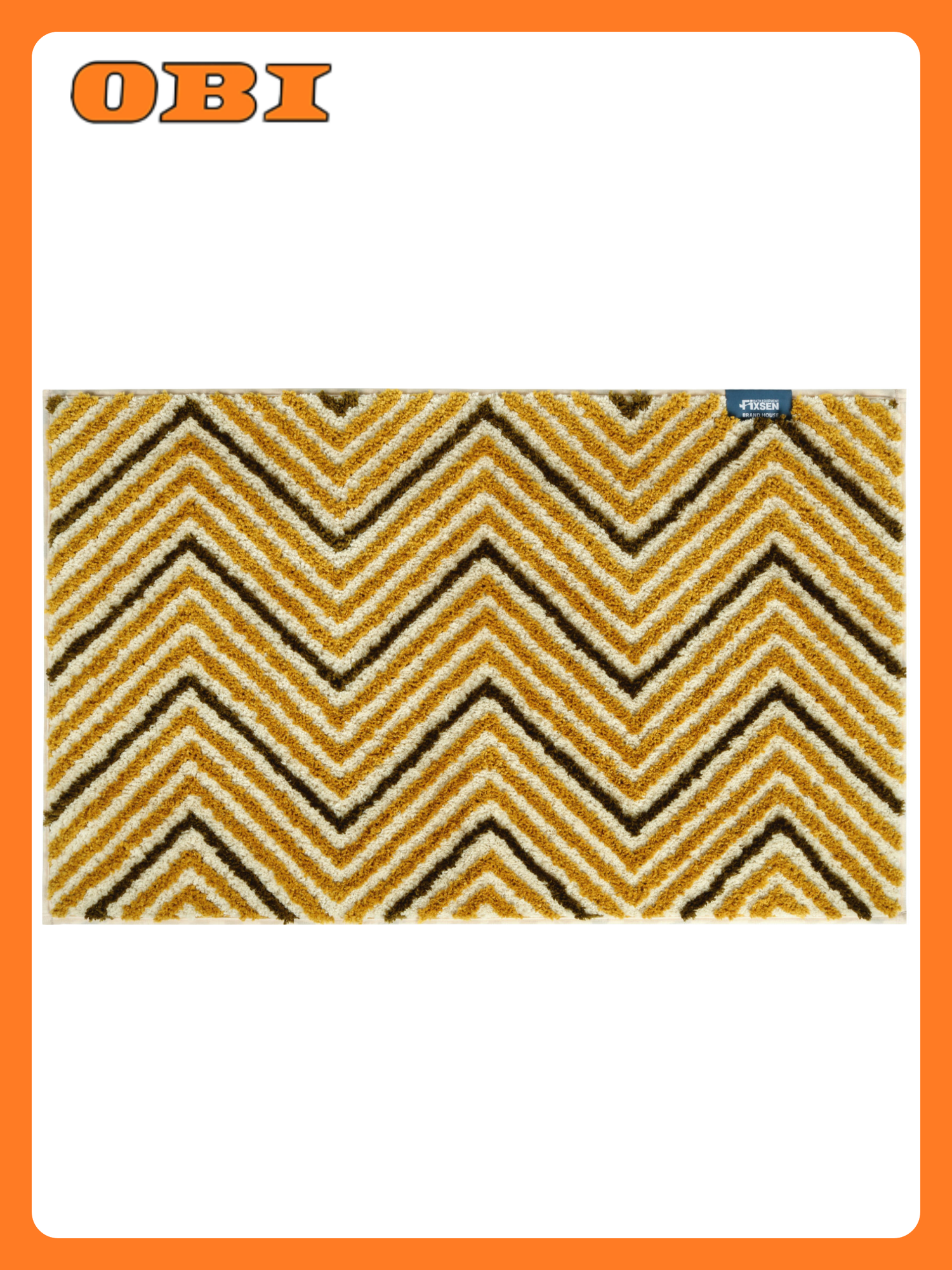 Коврик для ванной Rumba желтый 50х80 см