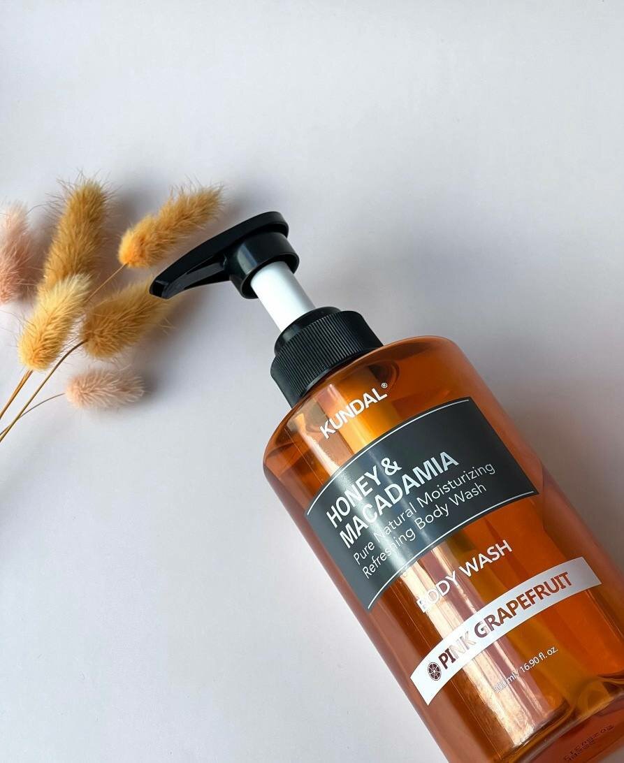Гель для душа Kundal "Pure Body Wash" Розовый грейпфрут, с экстрактами, 500 мл