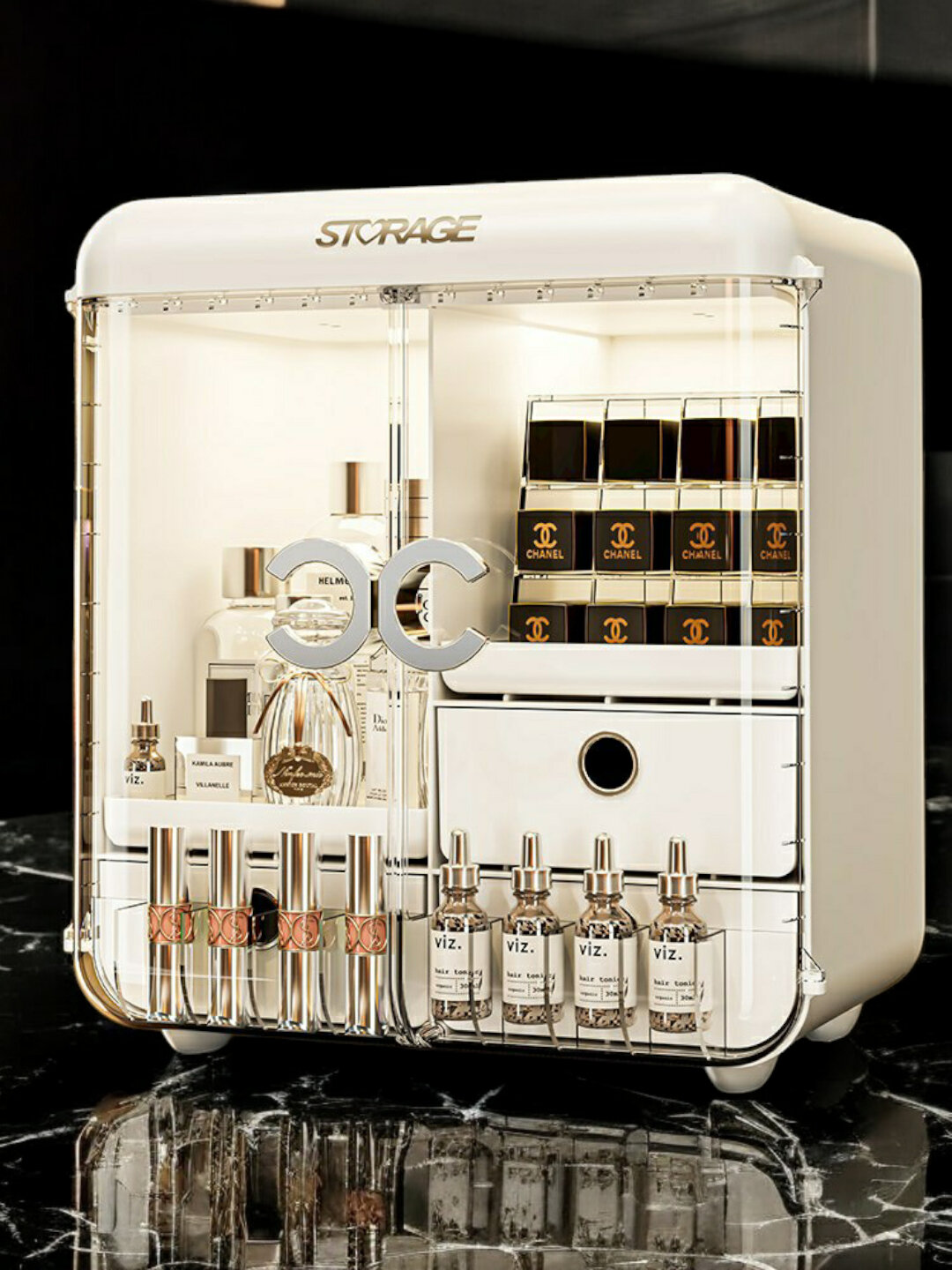 Органайзер для хранения косметики, кремов, для духов и пудры