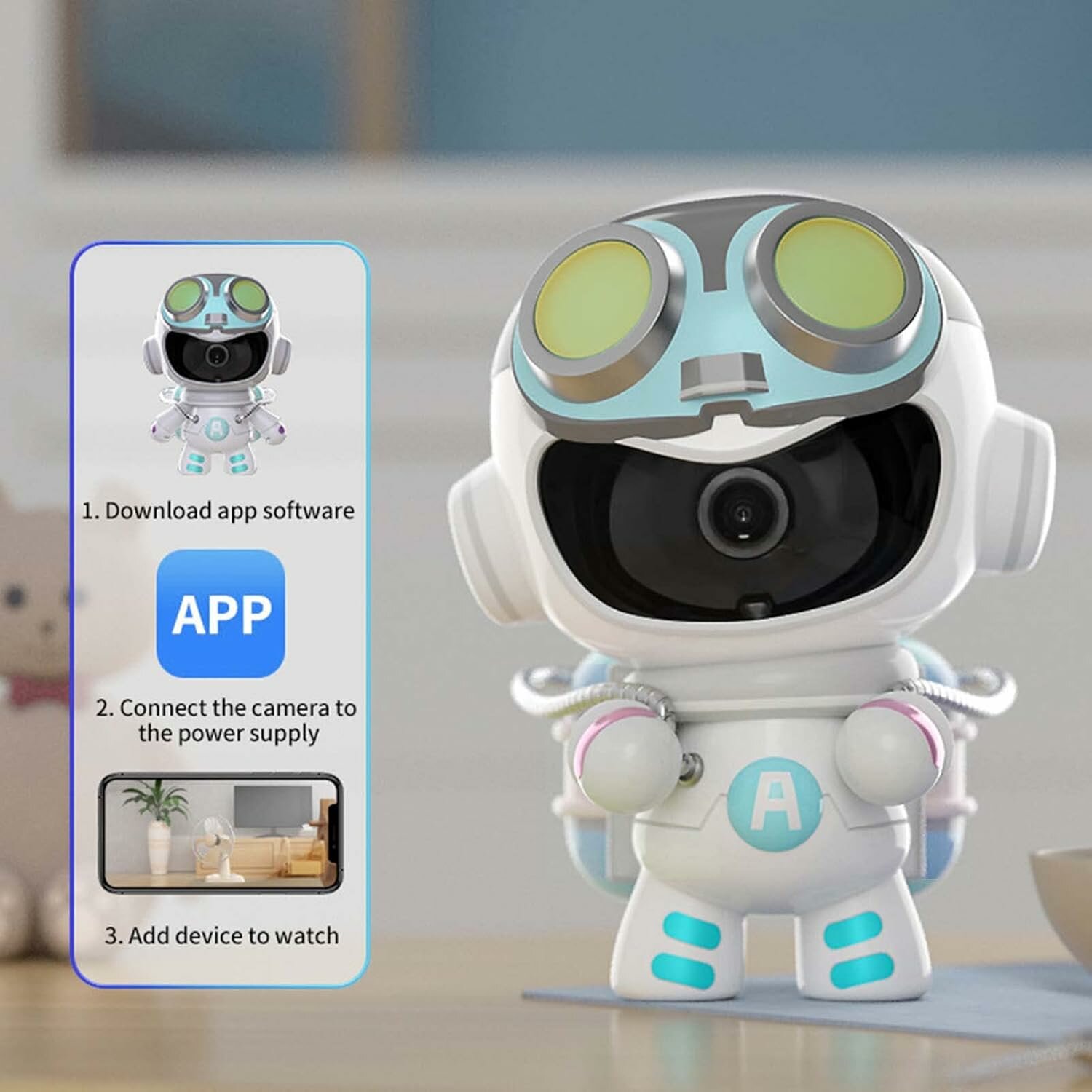 3MP беспроводная WiFi Smart Robot IP-камера — фото 1