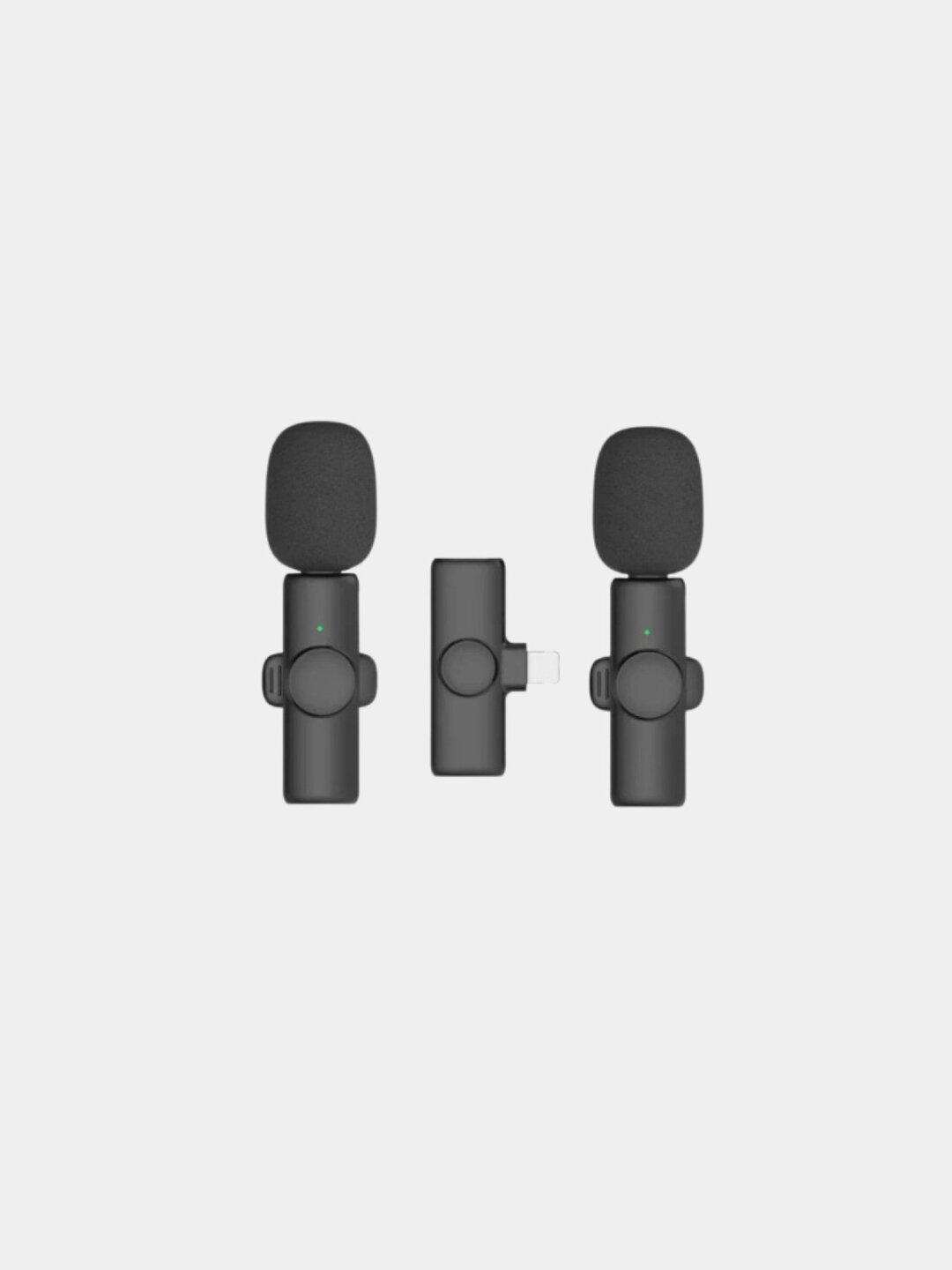 Беспроводной микрофон K9, с адаптерами Type-C и Lightning — для iPhone, Android — фото 1