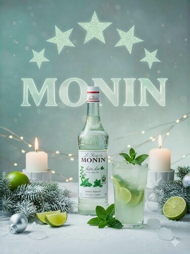 Изображение товара Сироп Monin Мохитовый для коктейлей, лимонадов и освежающих напитков