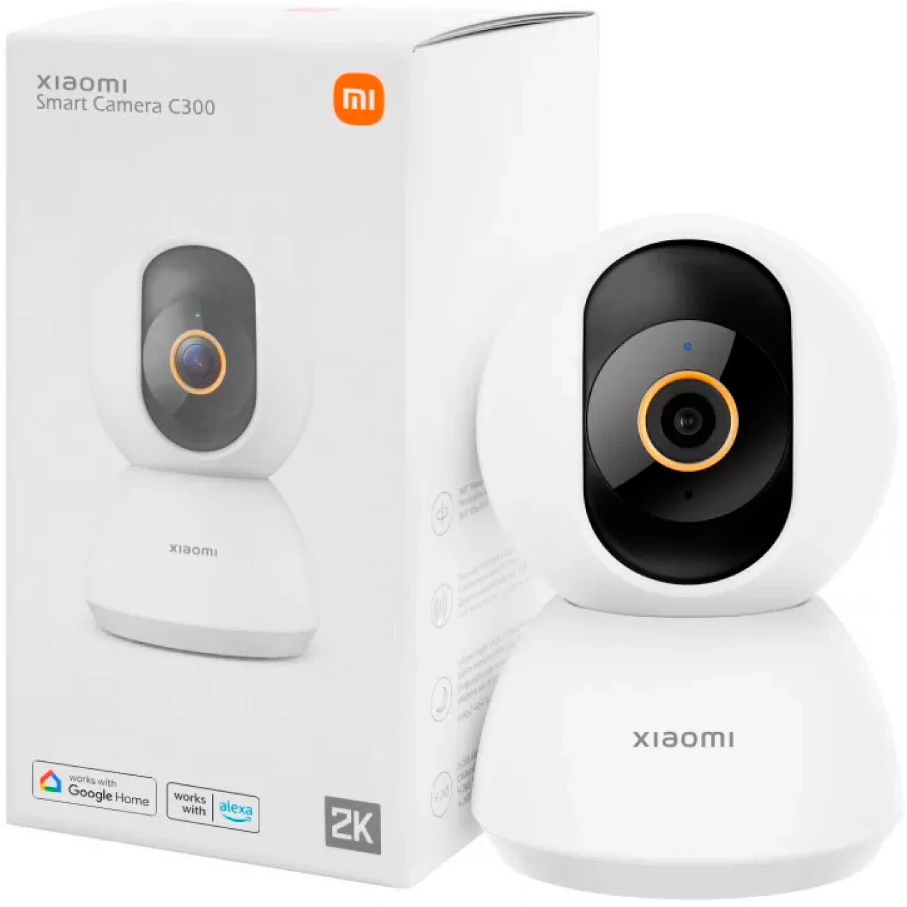 Xiaomi Smart Camera C300 — умная Wi-Fi камера для дома и офиса. 2K-видео, поворот 360° и вертикальный угол 108°