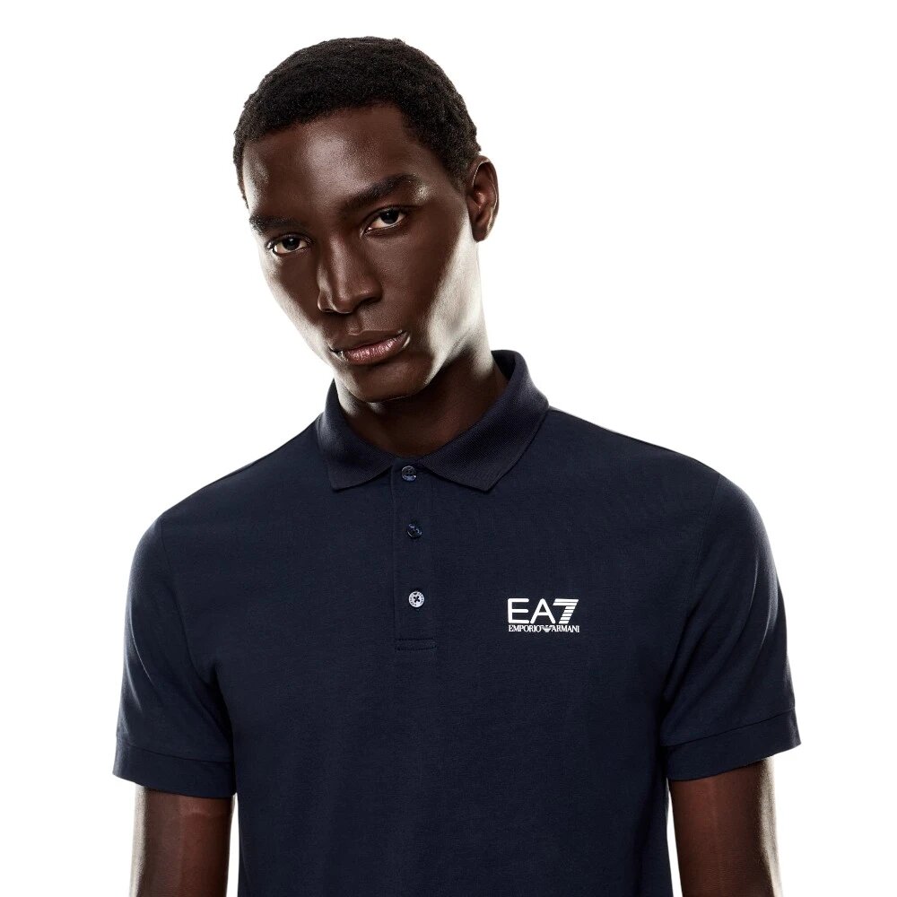 Поло EA7 EMPORIO ARMANI, размер S, синий — фото 1