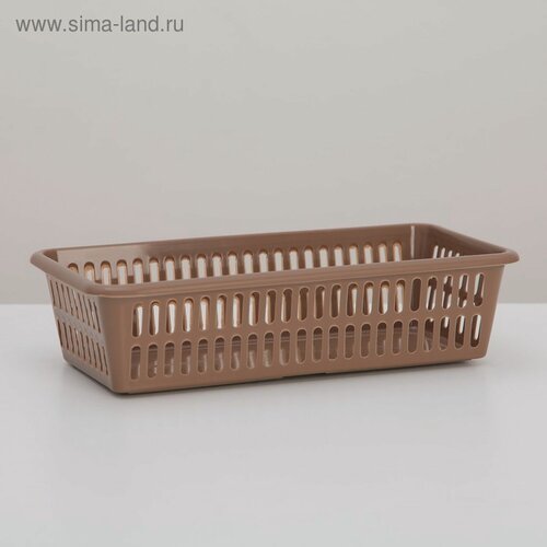 Изображение товара Корзина для хранения Полимербыт, пластик, 20×10×4.8 см, микс