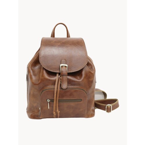 Кожаный женский рюкзак Rhino bags. Натуральная кожа. Пулап винтаж