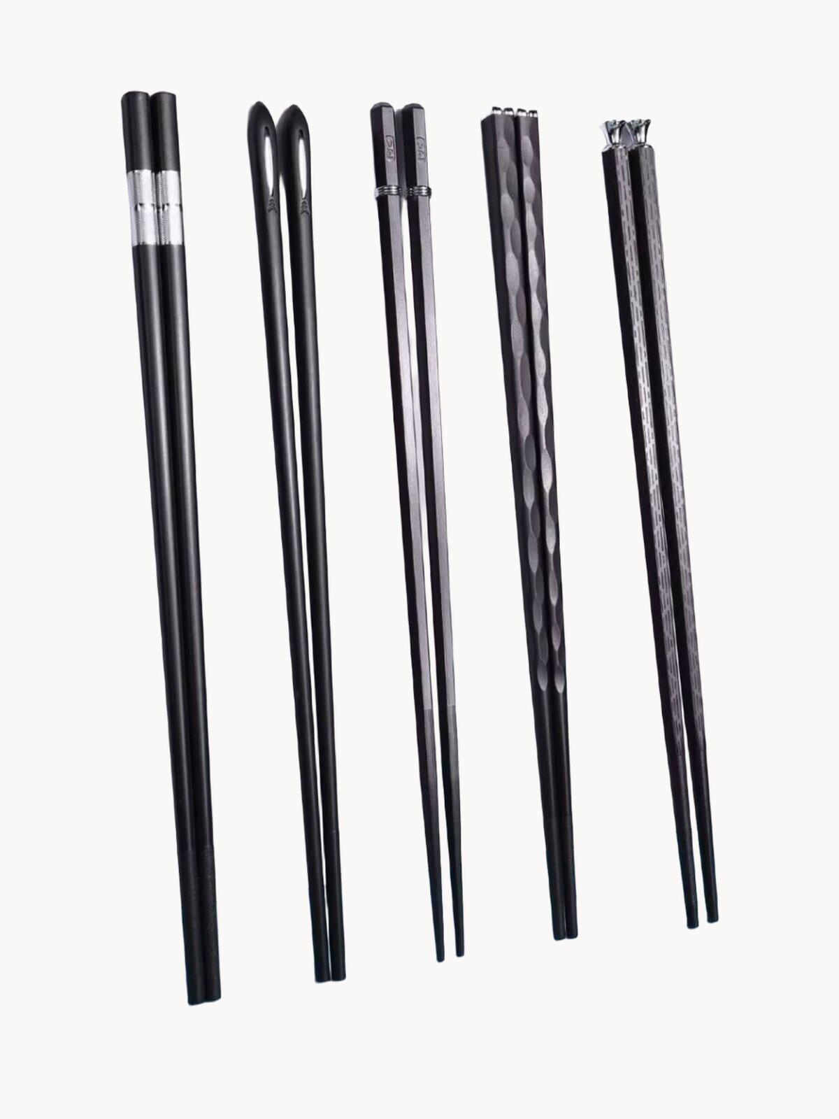 Китайские палочки многоразовые для суши, роллов, еды / Набор 5 шт