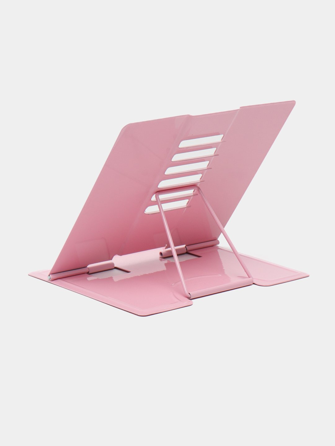 Подставка для книг и учебников Savdo, металл, складная, регулируемый угол наклона, голубая — фото 1