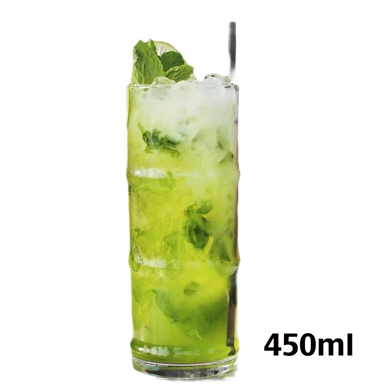 Стеклянный стакан для напитков CocktailGeek, bamboo 450ml, 190-460ml