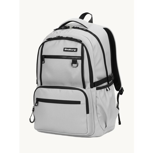 Рюкзак Snoburg, городской, мужской, полиэстер, USB-выход, серый