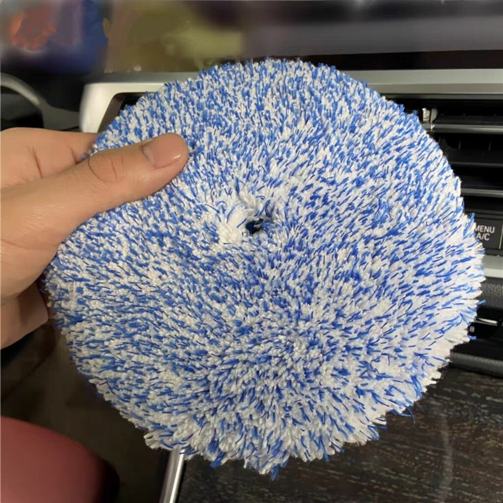 Полировальный круг финишный микрофибровый синий (диаметр: посадочный 150 мм, рабочий 170 мм) — фото 1