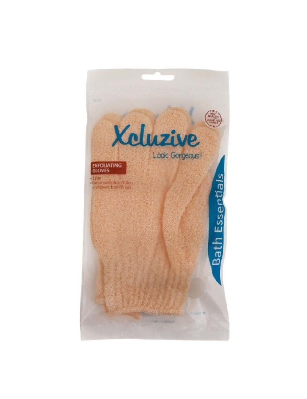 Отшелушивающие перчатки для душа Xcluzive (Xcluzive Exfoliating Gloves). — фото 1