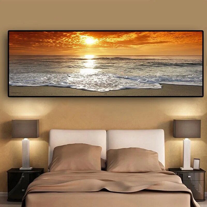 Картина "Морской пейзаж" 40x120 см