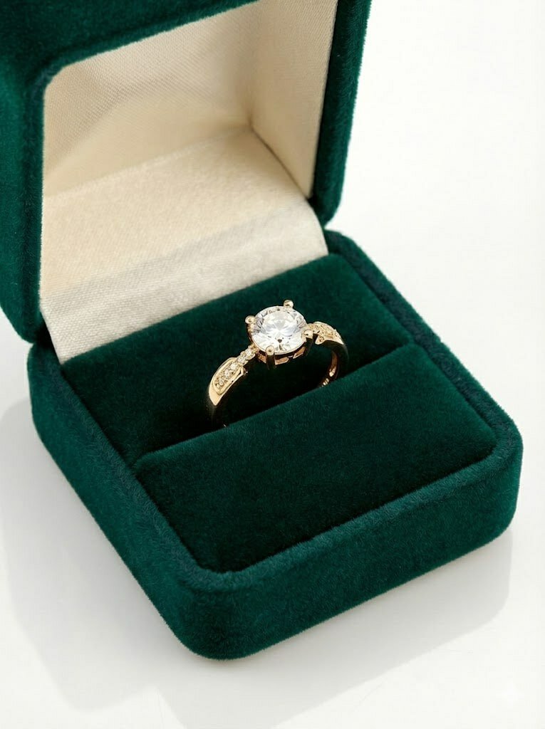 Кольцо помолвочное, Swarovski Zirconia