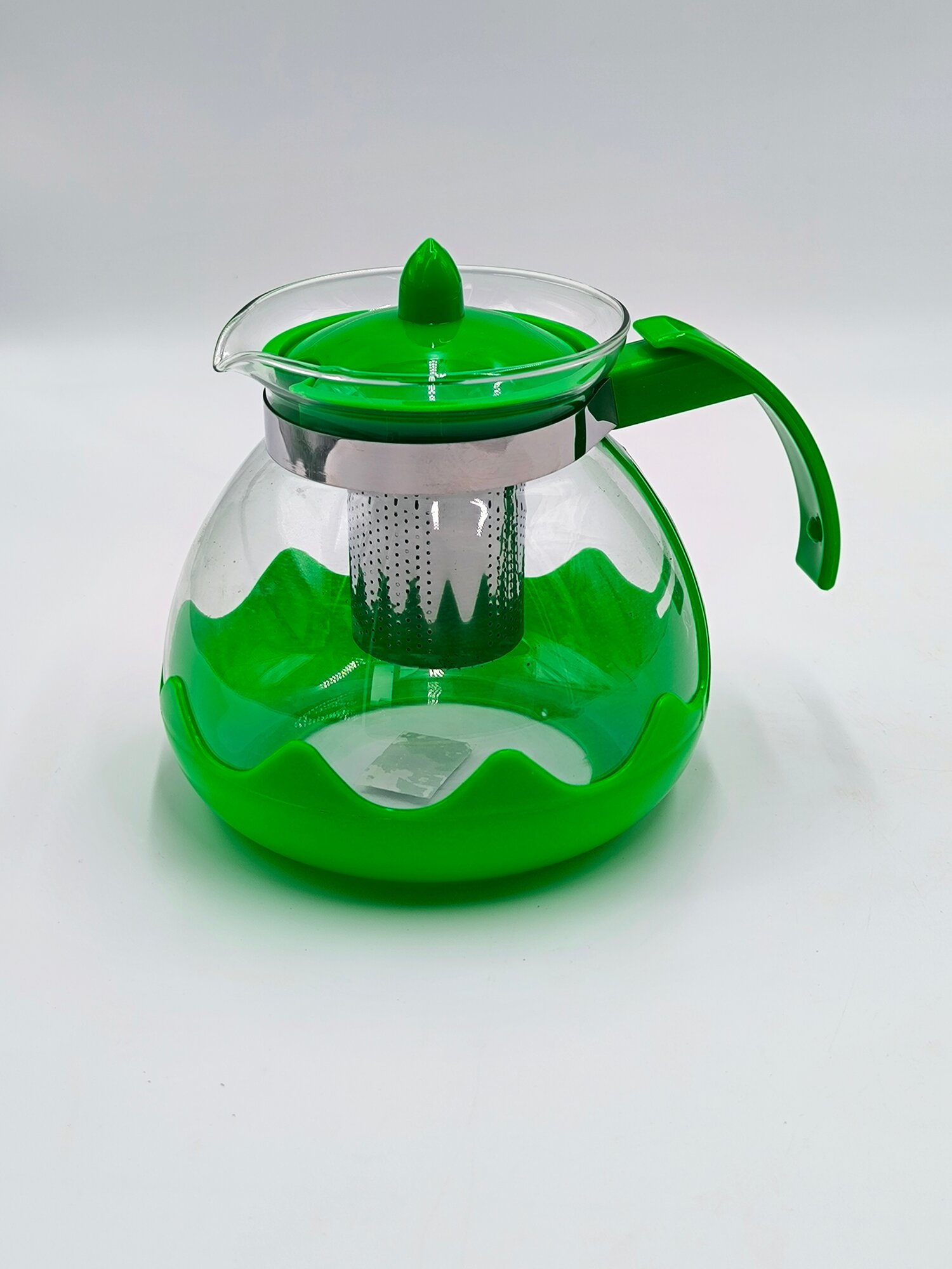 Чайник заварочный GOLD "HAPPY KITCHEN", с фильтром, стекло, 1,5 л