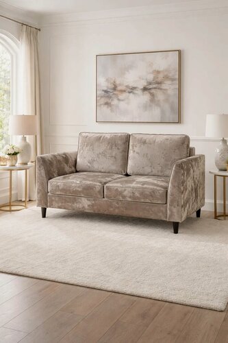 Изображение товара Мини диван прямой раскладной Флайт-2, 170 х 95 см, диван на кухню серо-бежевый