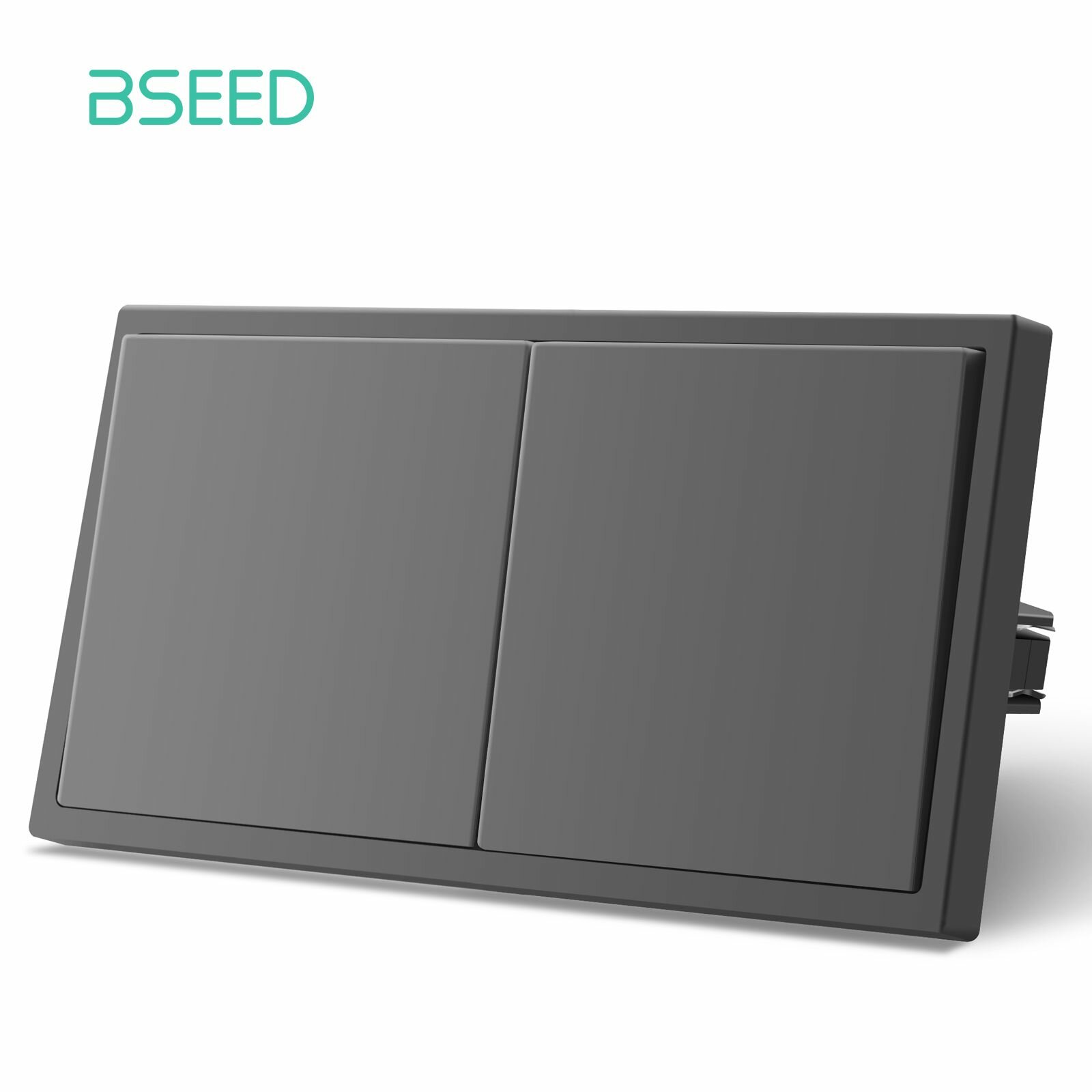 Настенный выключатель BSEED одноклавишный матовый, 1 клавиша, 10А 250В, PC рамка серый, 150 мм