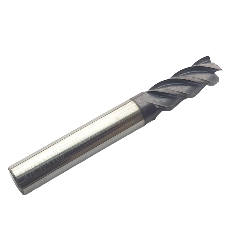 Фреза концевая твердосплавная по нерж, 10X25XD10X75, 4-х перая, AlTiN, 35гр, Partner 301100 (Серия 301)