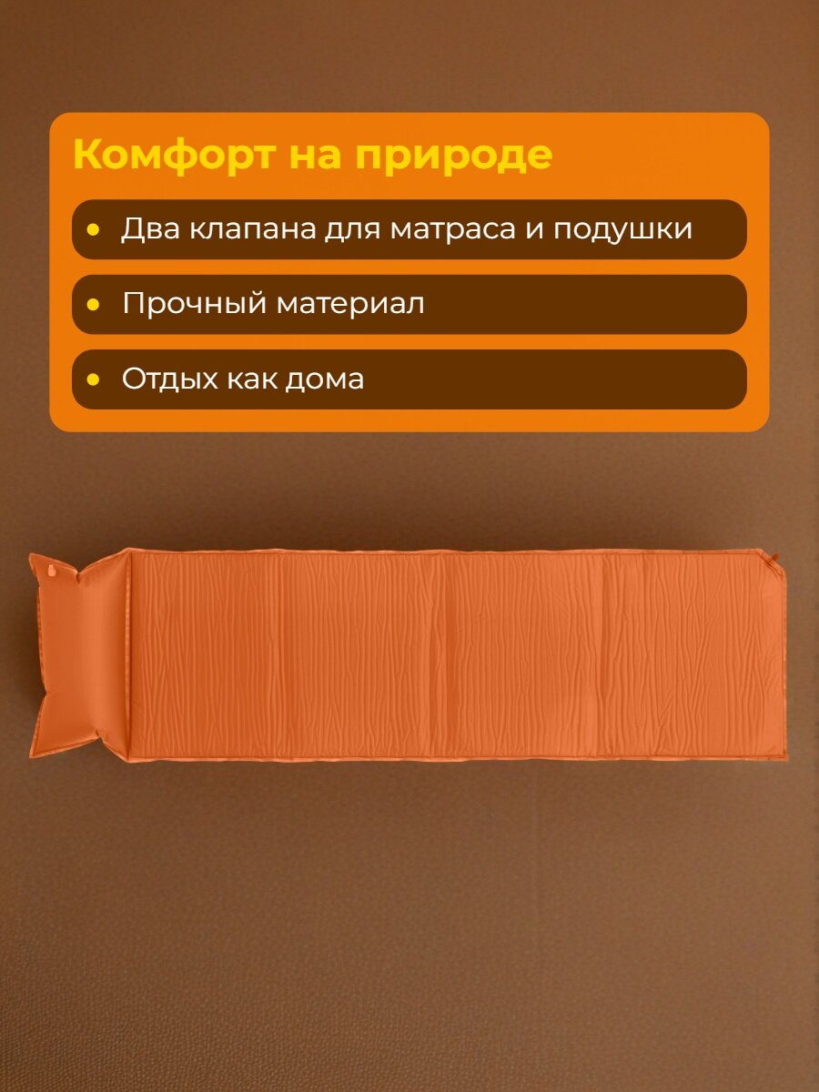 Коврик самонадувающийся 195 х 51 см, Финляндия — фото 1