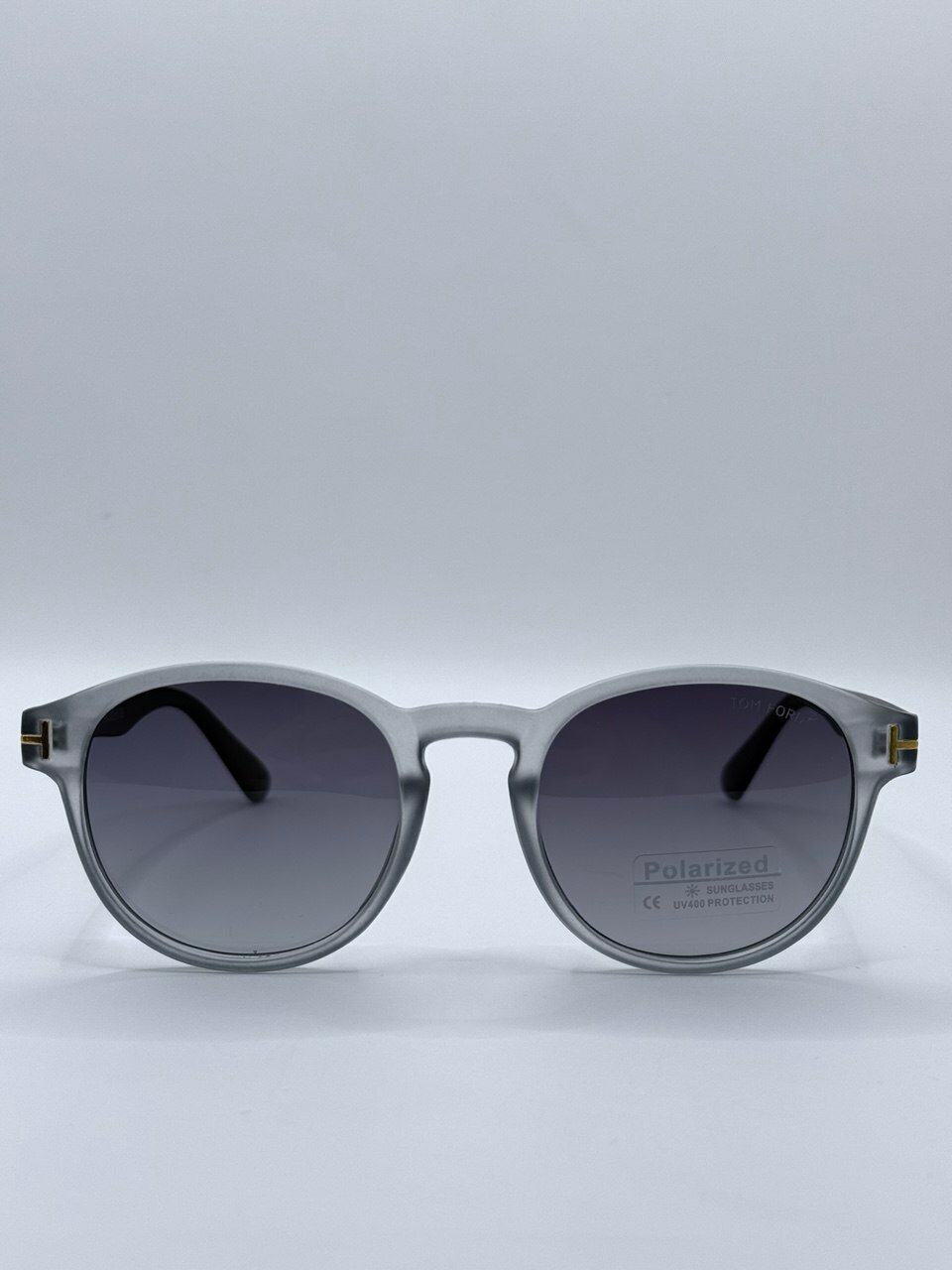 Солнцезащитные очки Tom Ford, серебристо-черный — фото 1