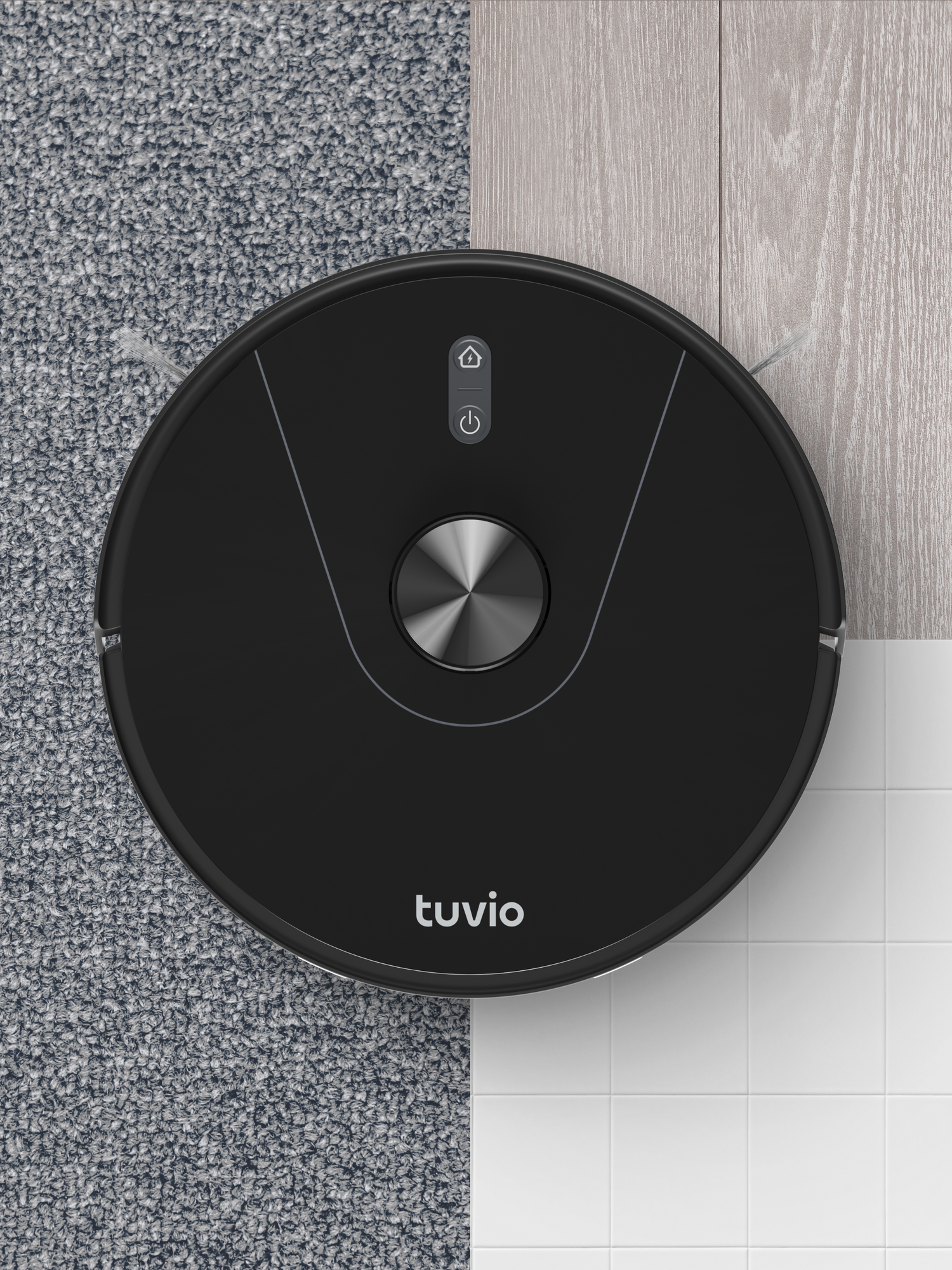 Робот-пылесос с Wi-Fi, лидаром, влажной уборкой и базой автоочистки, Tuvio TR05MLCB, черный — фото 10
