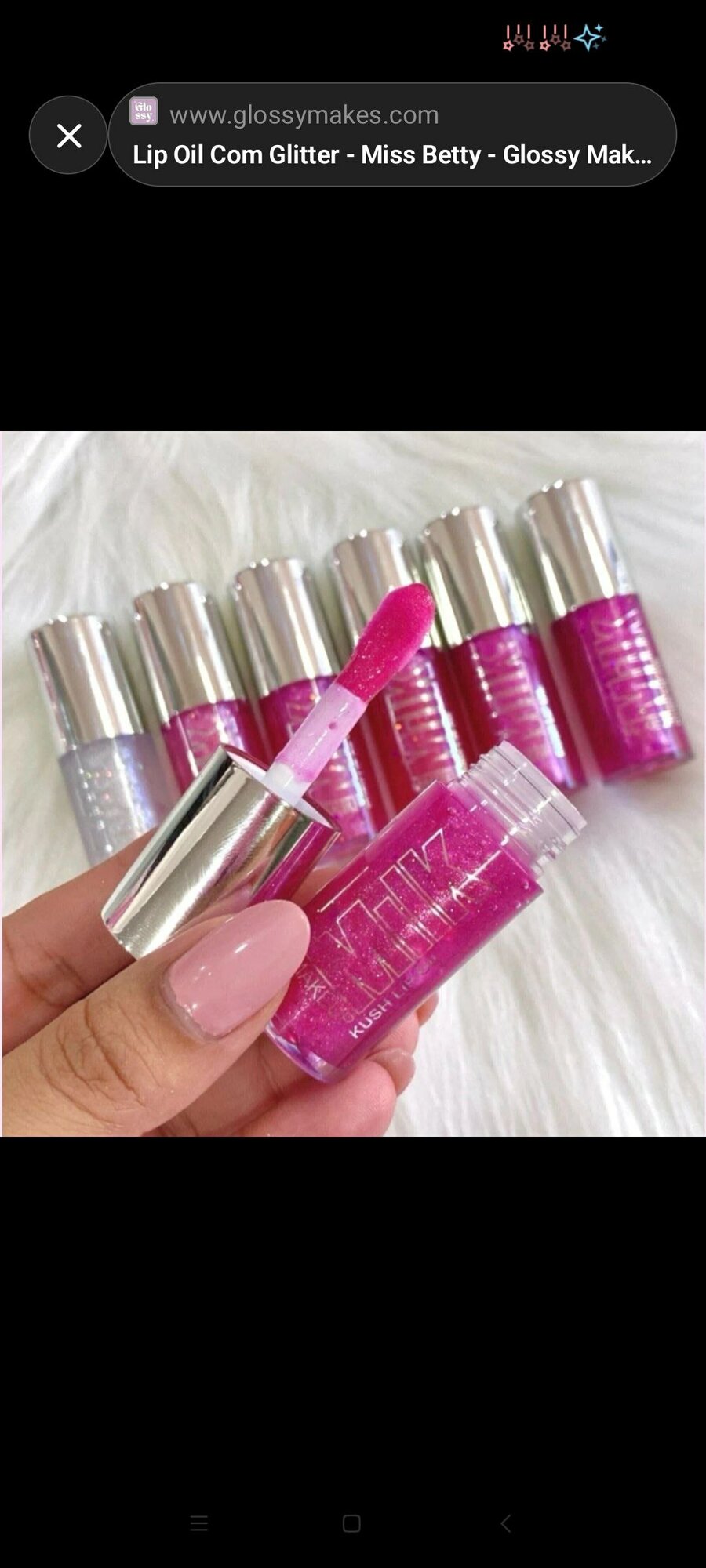 Масло для губ Miss Betty Lip Glow, цвет 001, с блеском, увлажняющее, 6 мл