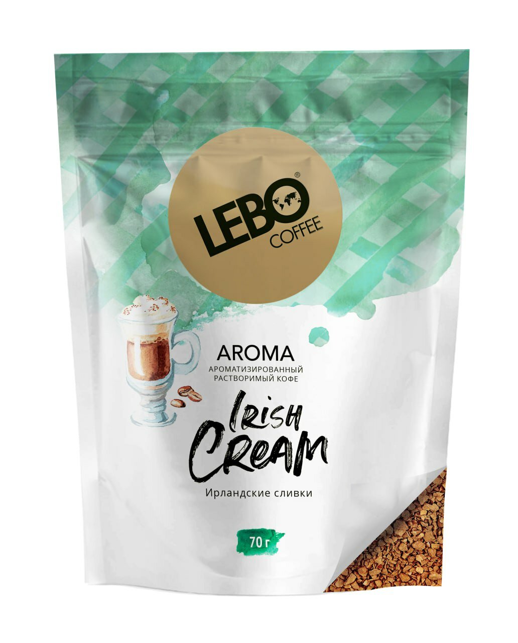 Кофе LEBO IRISH CREAM растворимый с ароматом ирландских сливок 70 г
